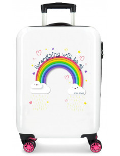 TROLLEY ABS 55CM. 4R. ROLL ROAD ARCOIRIS EVERITHING IS OK